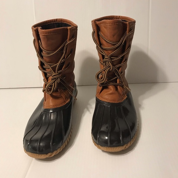 The Original duck boot Arianna winter snow rain mid calf boot women size 7.5 M - Picture 4 of 10
